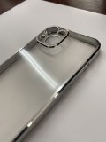 Cumpara ieftin Husa iPhone 13 6.1 Silicon Clear Metalic