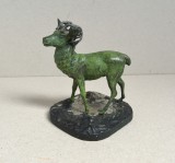 &quot;Cerb&quot; figurina de metal colorat cca 1900