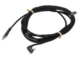 Cablu USB 2.0 USB-C Unghi 3m Negru 60W 3A