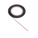 Bandă decorativă pentru Nail Art &ndash; violet-&icirc;nchis cu reflexii circulare, INGINAILS