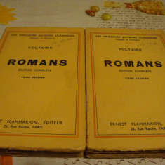 Voltaire - Romans - 2 volume - interbelica - in franceza