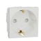 Priza schuko 2M protectie copii Schneider Noua Unica alb NU303718