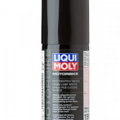 Spray alb pentru lubrifiere lant motociclete LIQUI MOLY Motorbike 1592, 50 ml