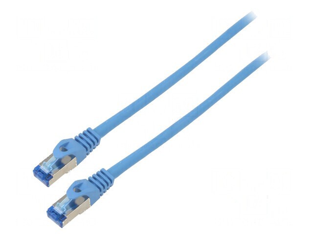 Patch cord S/FTP 6a CCA LSZH albastru 3m 26AWG