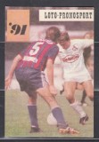 C9 2 - 1991 - Calendar de buzunar - reclama Loto-pronosport