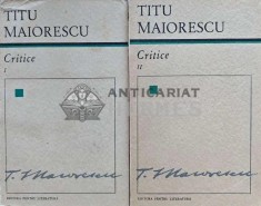 Critice (2 volume) - 1967 - Titu Maiorescu (E202)