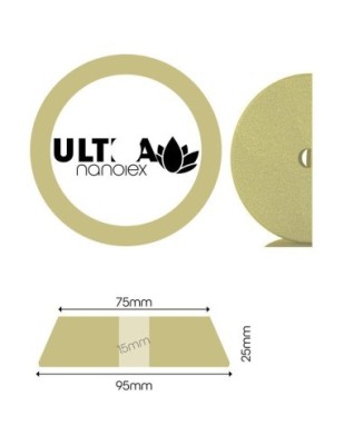 Burete Polish Super Abraziv Nanolex Ultra Cut Pad DA 95x25x75 mm 1buc foto