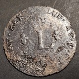 Franța 2 sols / dublu sol 1739 A /Paris argint Ludovic XV