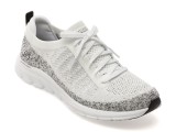 Pantofi sport SKECHERS albi, PURE FLEX, din material textil