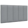 VidaXL Pernă tăblie de pat, gri deschis, 90 cm, material textil 4019142