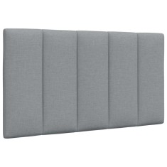 vidaXL Pernă tăblie de pat, Hanko, gri deschis, 90 cm, material textil 4019142