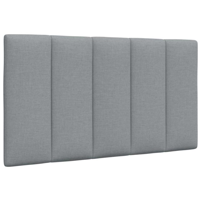 vidaXL Pernă tăblie de pat, gri deschis, 90 cm, material textil 4019142