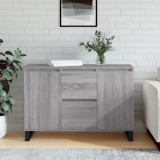 VidaXL Servantă, gri sonoma, 101,5x35x70 cm, lemn prelucrat