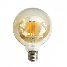 Bec LED Filament Amber E27 4W 480LM 2500K G95
