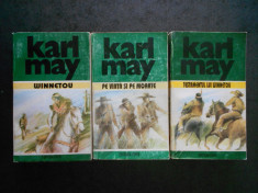 KARL MAY - WINNETOU 3 volume, opere 22, 23 si 24 foto