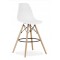Scaun de bucatarie/bar, Artool, PP, lemn, alb, 54x55x107.5 cm