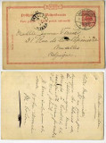 Germany 1898 Postal Stationery Card Baden Baden to Brussels Belgium D.121