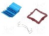 Radiator extrudat, aluminiu, 23mm x 23mm, albastru, Advanced Thermal Solutions - ATS-50230B-C1-R0