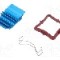 Radiator extrudat, aluminiu, 23mm x 23mm, albastru, Advanced Thermal Solutions - ATS-50230B-C1-R0