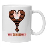 Cana alba personalizata &quot;gemeni&quot;, INOVATIX&reg;️. 330ml