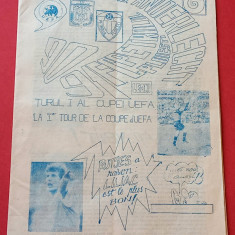 Program meci fotbal PETROLUL PLOIESTI - ANDERLECHT (Cupa UEFA 03.10.1990)