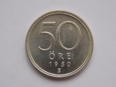 50 ORE 1950 SUEDIA-argint-XF foto