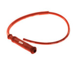 Fisa bujie, unghi: 180&deg;, filet bujie: 10/12/14mm, conexiune: SAE nut, carcasa: cauciuc, spark plug cap colour: red, wire colour: red, coil wire length, NGK