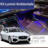 Lumini Ambientale Jaguar XF 2021-2023 set complet control telefon sau sistem original CarStore Technology