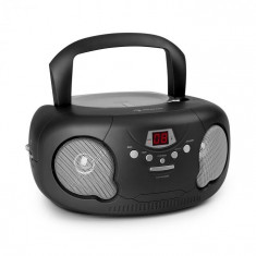Auna Black Bonbon CD Boombox, CD player, bluetooth, FM, AUX-IN, display LED, negru foto