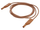 Cablu de măsurare Hirschmann 32A 4mm maro cu soclu axial 934089105