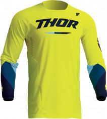 Tricou motocross/enduro Thor Pulse Tactic, culoare galben fluo/albastru, marime Cod Produs: MX_NEW 29107068PE foto