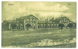 876 - LUGOJ, Timis, Railway Station, Romania - old postcard - unused, Necirculata, Printata