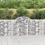 VidaXL Coșuri gabion arcuite 50 buc, 200x30x100/120 cm fier galvanizat