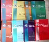 GAZETA MATEMATICA 2012 NR.1-9 + SUPLIMENT (8 REVISTE)-MARCEL TENA-359951