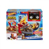 HOT WHEELS MONSTER TRUCKS ENTRY CHALLENGE ARENA SMASHERS PROVOCAREA FIRE CRASH SuperHeroes ToysZone
