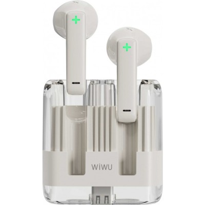 Handsfree Bluetooth WiWu T21, TWS, Alb foto