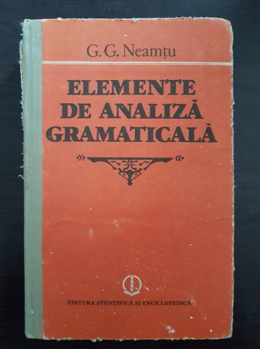 ELEMENTE DE ANALIZA GRAMATICALA - Neamtu