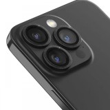 Devia Folie Sticla Camera Peak Series Diamond iPhone 15 Pro / 15 Pro Max pachet de 3 buc Gri