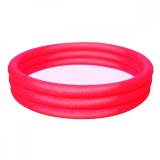 Piscina gonflabila rotunda, 3 inele, Bestway, Rosu, 183 x 33 cm