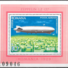 ROMÂNIA 1978 - LP 953 - DIRIJABILE - COLIȚĂ MNH