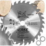 Disc vidia pentru circular, 185 x 20 x 30T, taierea lemnului si a materialelor asemanatoare, Verke