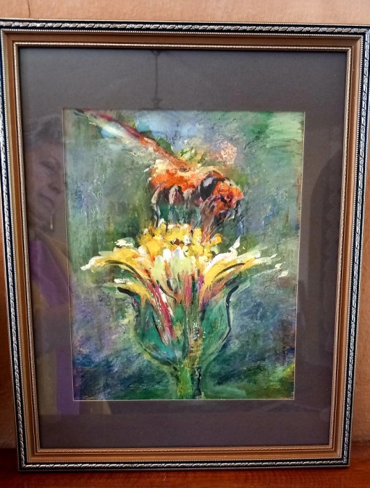 Tablou tempera pe carton