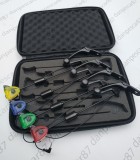 Set 4 Swingeri MKM3 tija neagra si iluminare cu Penar Transport East Shark