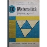 Augustin Cota - Matematica, geometrie si trigonometrie - Manual pentru clasa a IX-a (Editia: 1984)