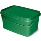 Galeata Patrata Cu Capac Delphin Classa Verde, 5l