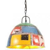 VidaXL Lustră industrială vintage, 25 W, multicolor, rotund, 31 cm E27