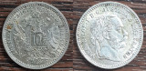 (A119) MONEDA DIN ARGINT AUSTRIA - 10 KREUZER 1872, MATRITA SPARTA, STARE F BUNA