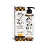Sampon Caini TopDog Volumizing, 250ml, Aloe Vera, Ulei Argan, Ulei Masline, Volum, Descalcire, Caini cu Blana Lunga si Cretă