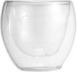 Set 2 pahare termo MagicHome pentru espresso si ceai, sticla dubla, 90 ml