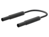 Cablu de măsurare ST&Auml;UBLI 32A 1m mufă banană 4 mm izolat negru